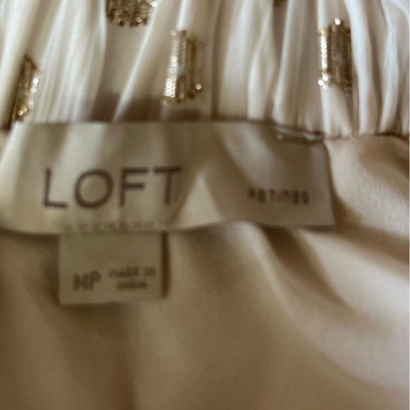 Loft PM lined gold shimmer blouse - Picture 6 of 10